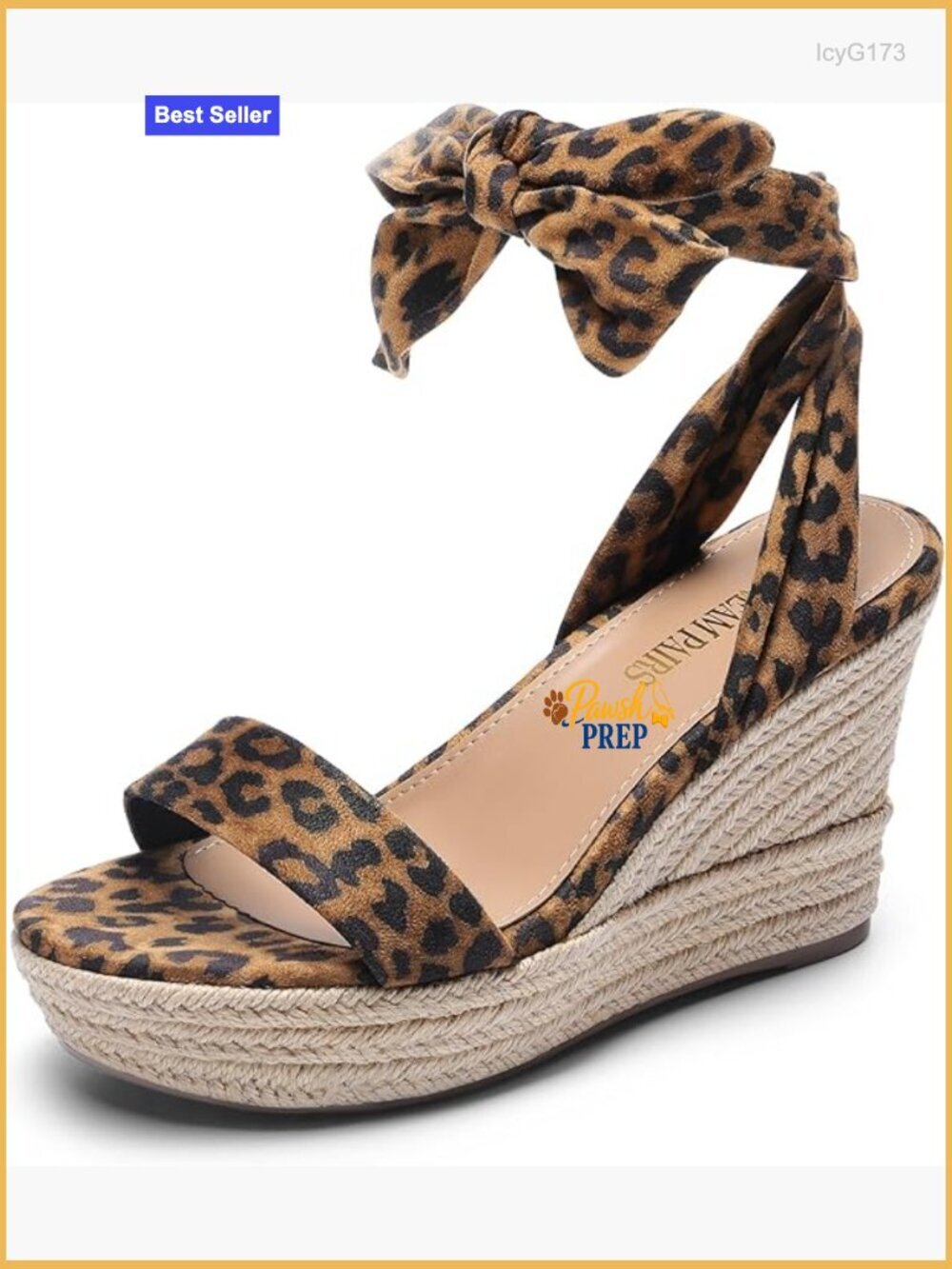 Open Toe Wedge Espadrilles Lace Up Ankle Strap Platform Sandals